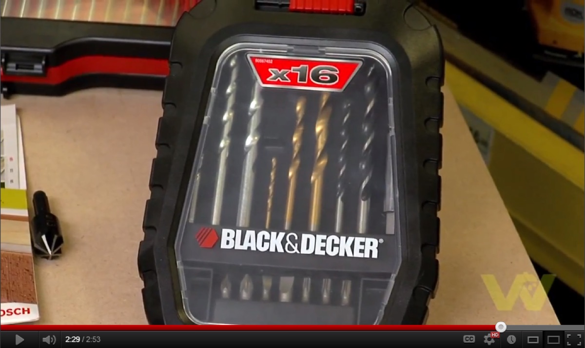Drill bit set for intermediate user: variety of bits for different tasks
